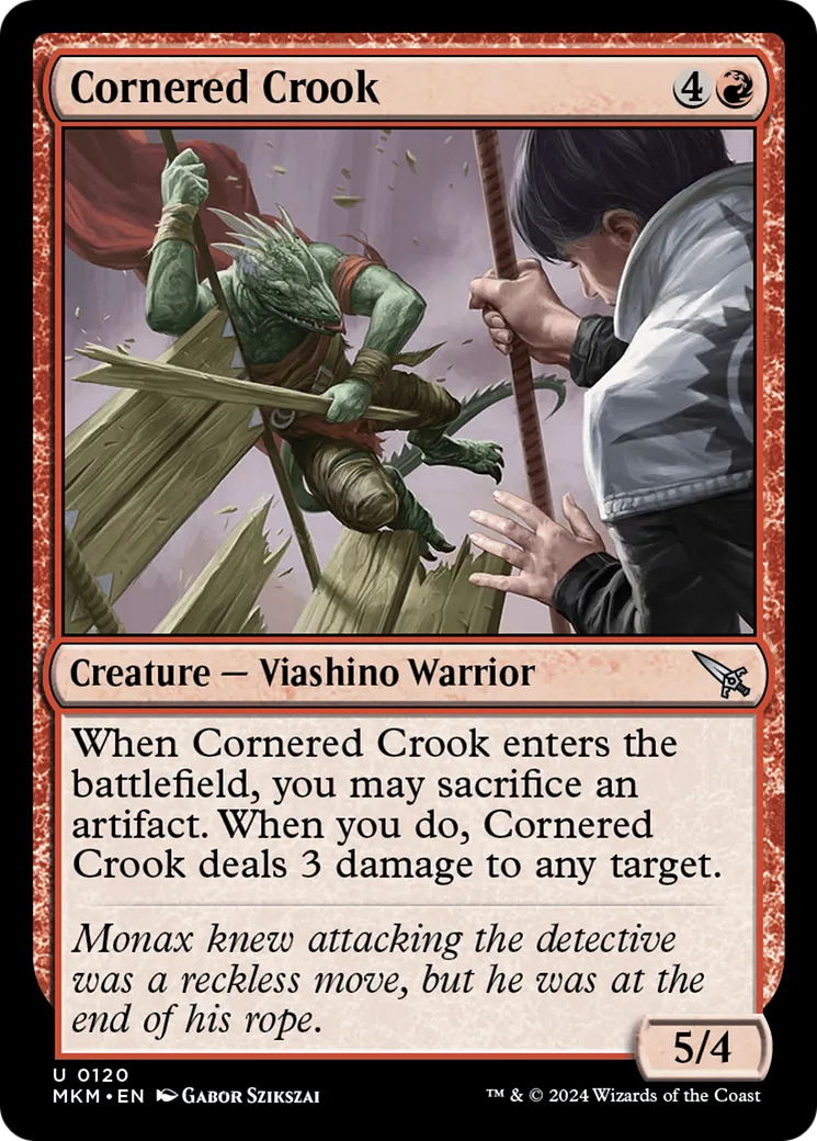 Escroc acculé — Murders at Karlov Manor — Magic: The Gathering