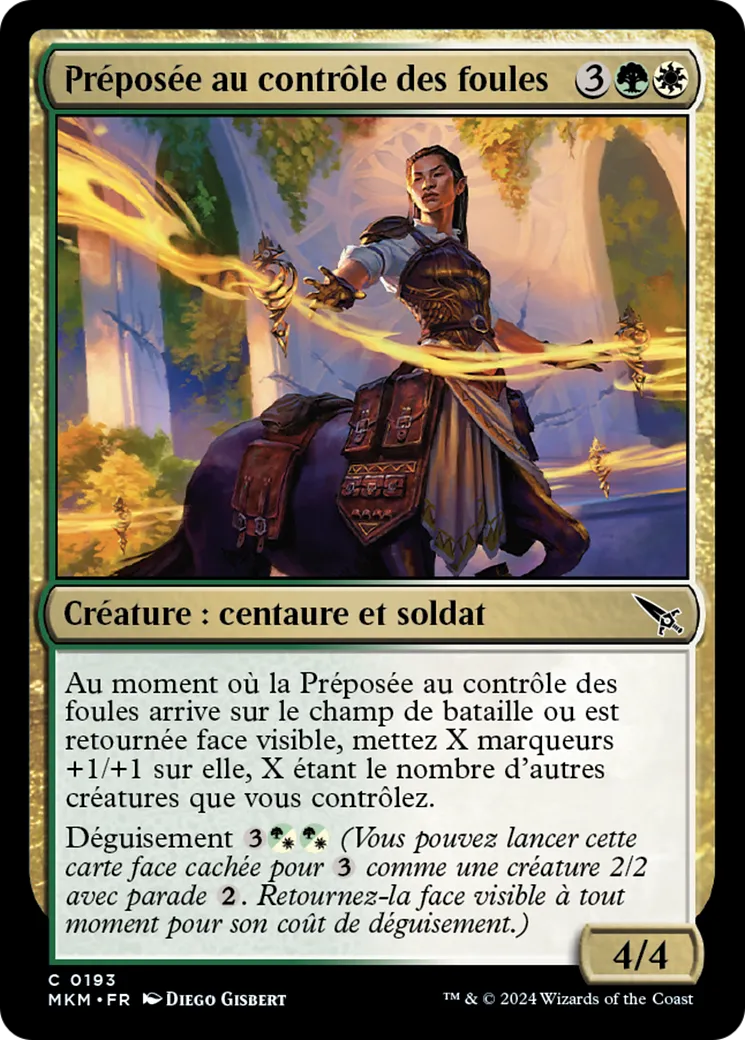 Préposée au contrôle des foules — Murders at Karlov Manor — Magic: The Gathering