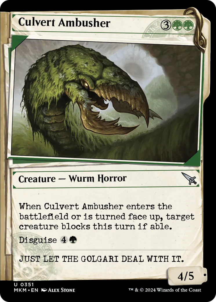 Culvert Ambusher — Murders at Karlov Manor — Magic: The Gathering