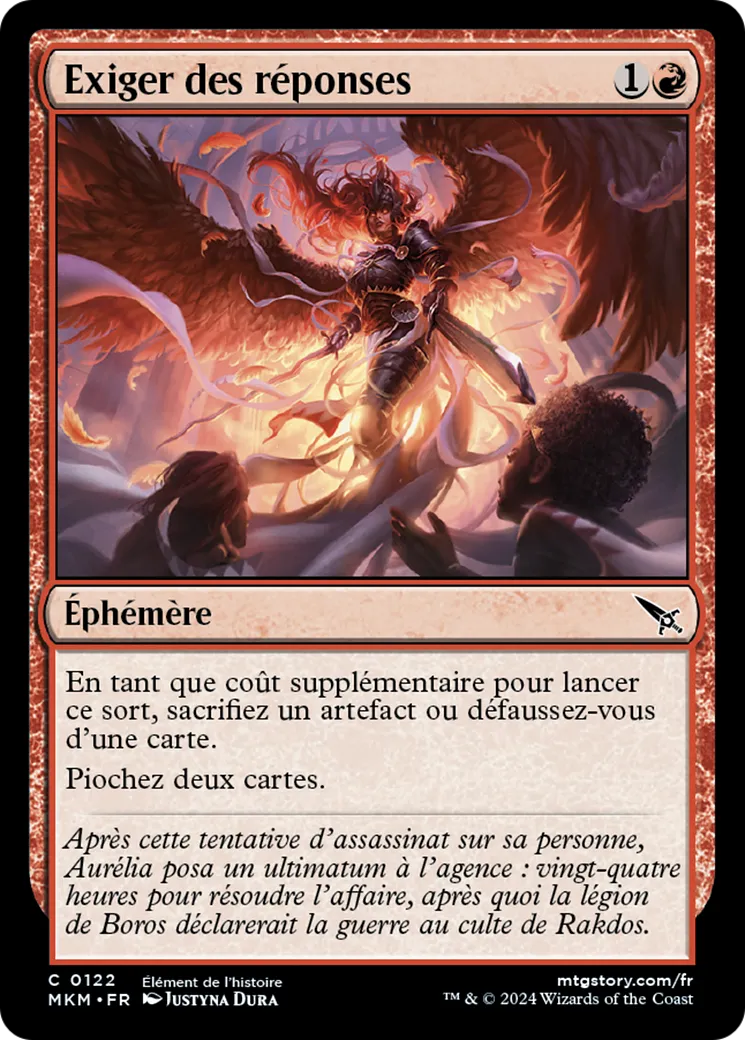 Exiger des réponses — Murders at Karlov Manor — Magic: The Gathering