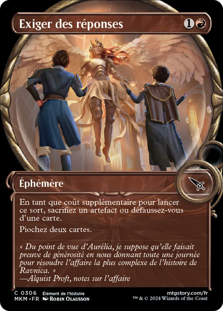 Exiger des réponses — Murders at Karlov Manor — Magic: The Gathering
