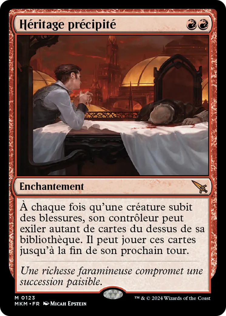 Héritage précipité — Murders at Karlov Manor — Magic: The Gathering
