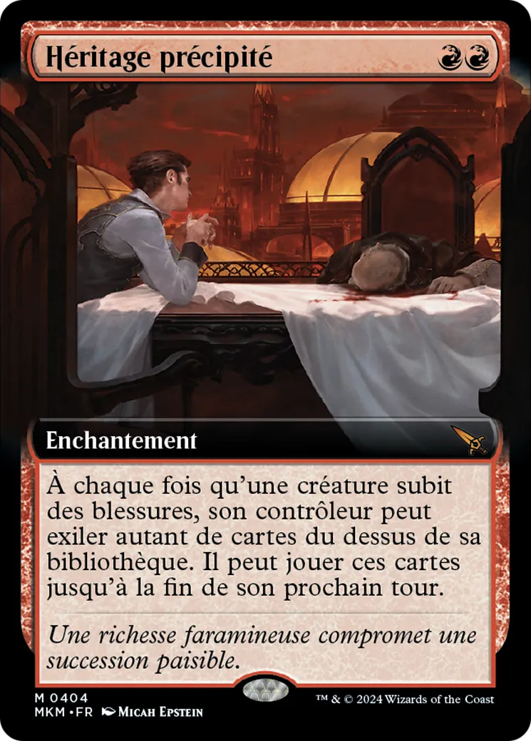 Héritage précipité — Murders at Karlov Manor — Magic: The Gathering