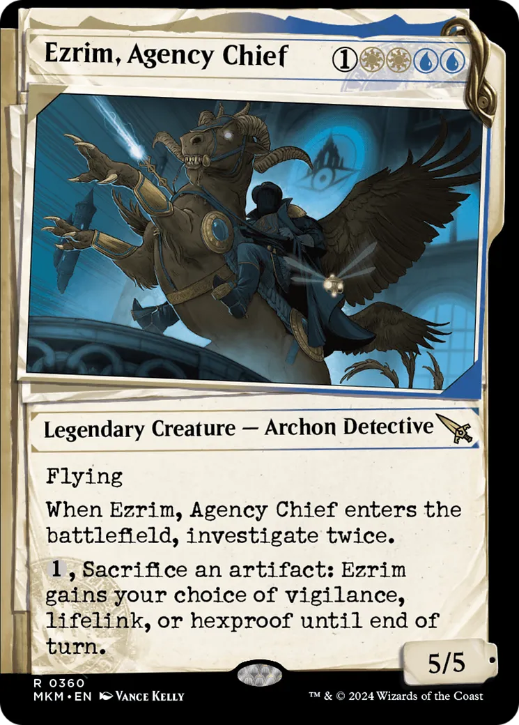 Ezrim, Agency Chief — Murders at Karlov Manor — Magic: The Gathering
