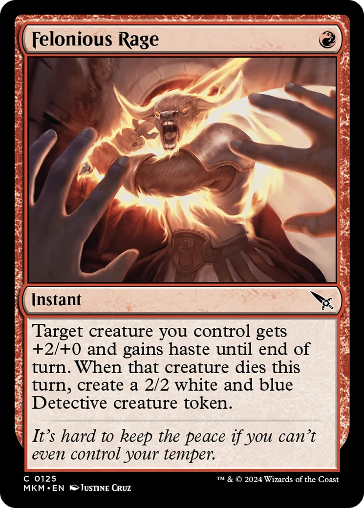 Rage félonieuse — Murders at Karlov Manor — Magic: The Gathering