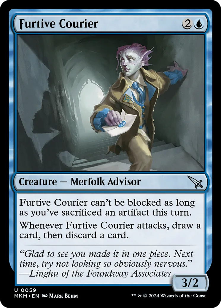 Furtive Courier — Murders at Karlov Manor — Magic: The Gathering