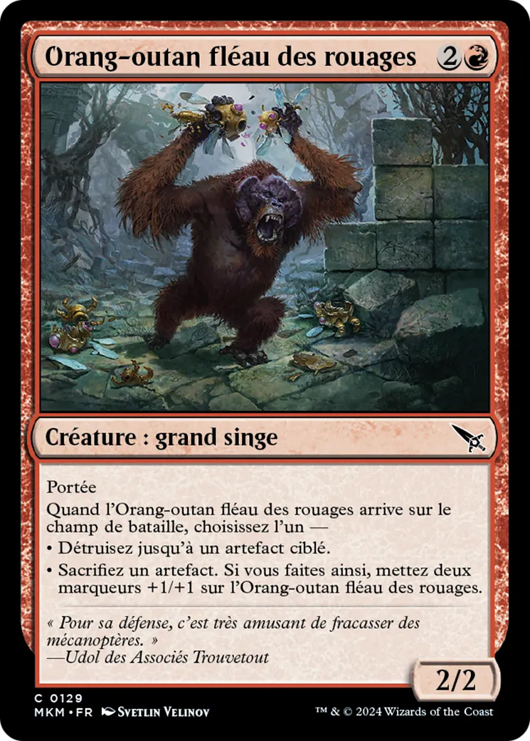 Orang-outan fléau des rouages — Murders at Karlov Manor — Magic: The Gathering