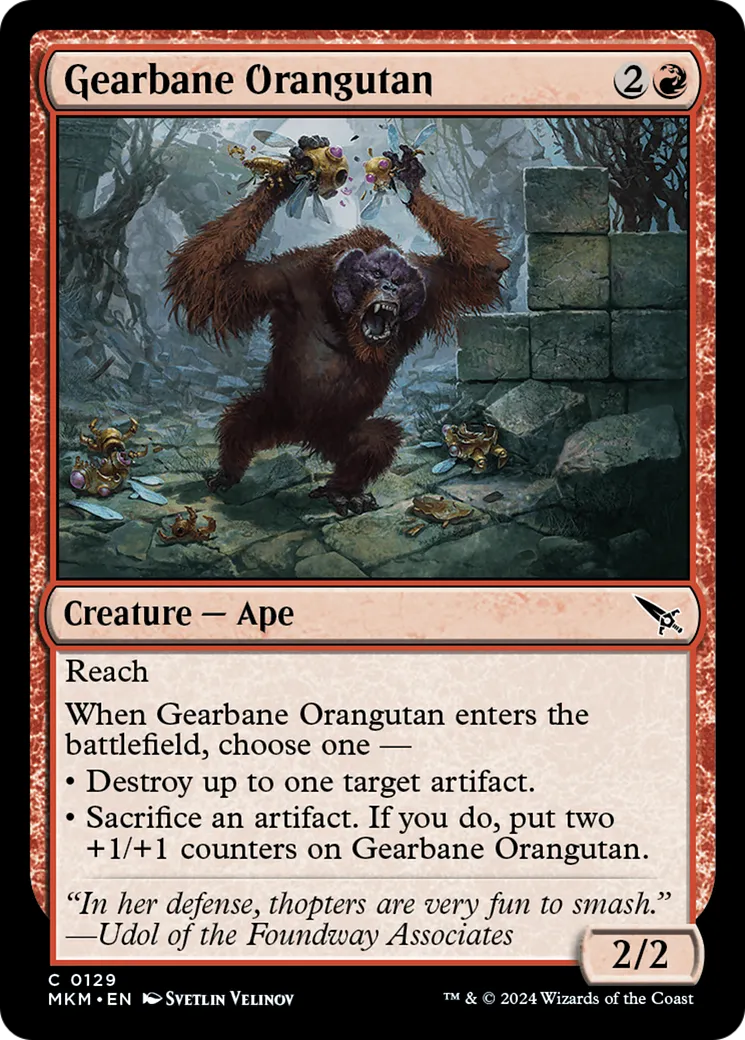 Gearbane Orangutan — Murders at Karlov Manor — Magic: The Gathering