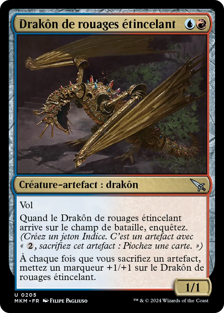 Drakôn de rouages étincelant — Murders at Karlov Manor — Magic: The Gathering