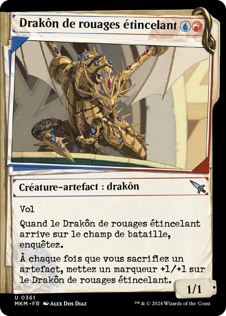 Drakôn de rouages étincelant — Murders at Karlov Manor — Magic: The Gathering