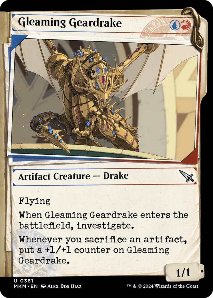Drakôn de rouages étincelant — Murders at Karlov Manor — Magic: The Gathering
