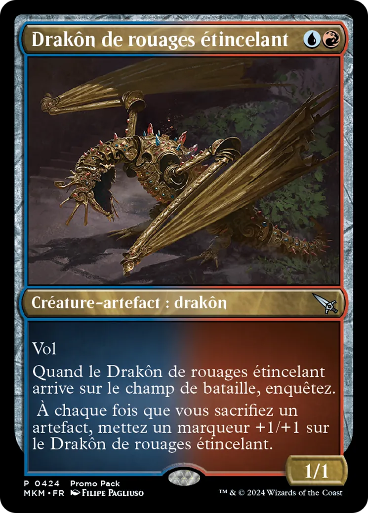 Drakôn de rouages étincelant — Murders at Karlov Manor — Magic: The Gathering
