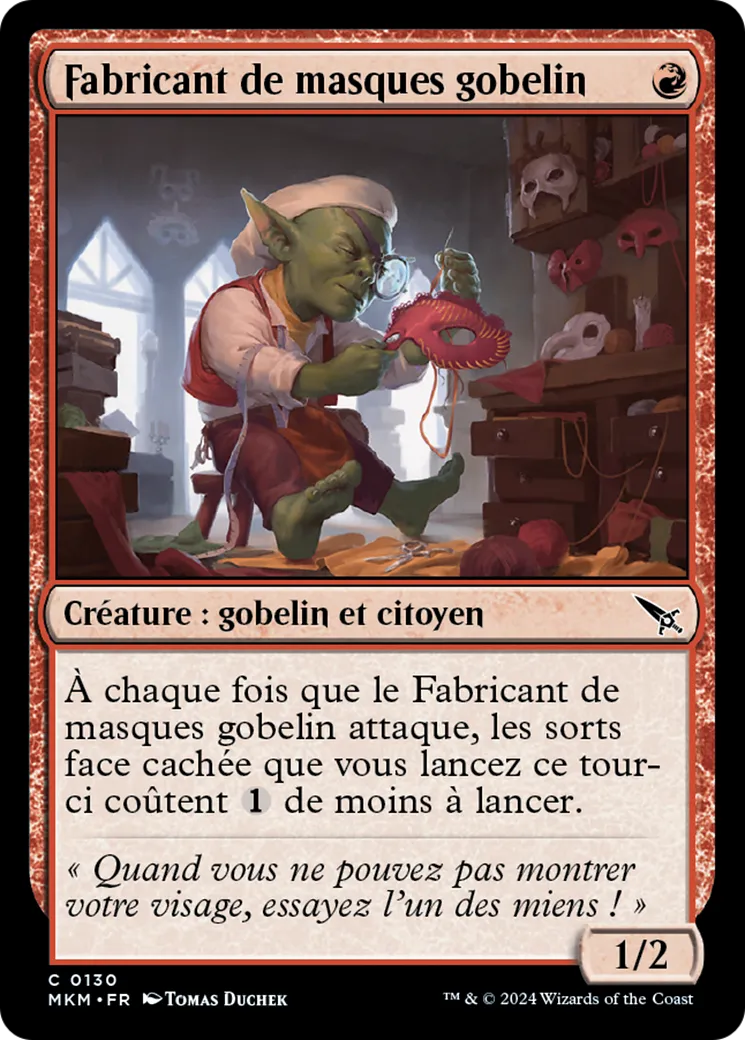 Fabricant de masques gobelin — Murders at Karlov Manor — Magic: The Gathering