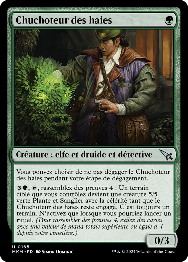 Chuchoteur des haies — Murders at Karlov Manor — Magic: The Gathering