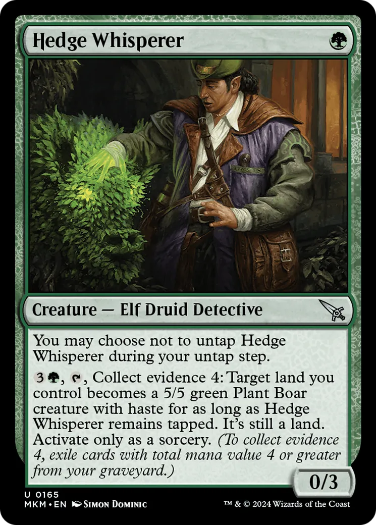 Hedge Whisperer — Murders at Karlov Manor — Magic: The Gathering