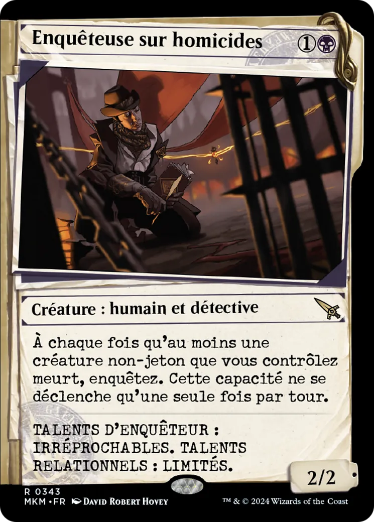 Enquêteuse sur homicides — Murders at Karlov Manor — Magic: The Gathering