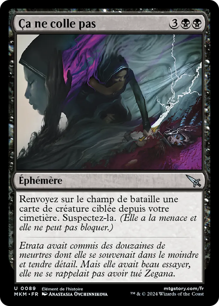 Ça ne colle pas — Murders at Karlov Manor — Magic: The Gathering