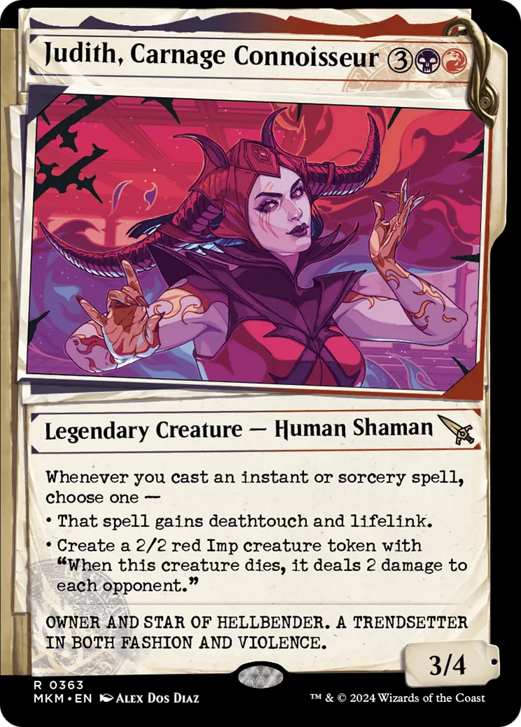 Judith, Carnage Connoisseur — Murders at Karlov Manor — Magic: The Gathering