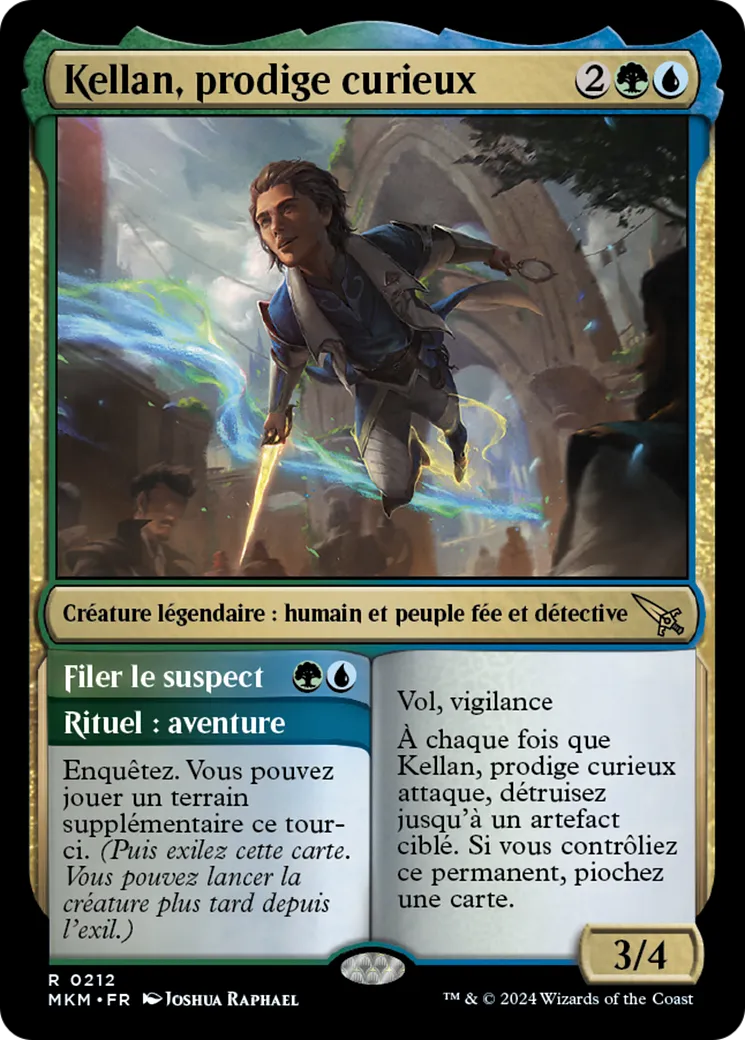 Kellan, prodige curieux // Filer le suspect — Murders at Karlov Manor — Magic: The Gathering