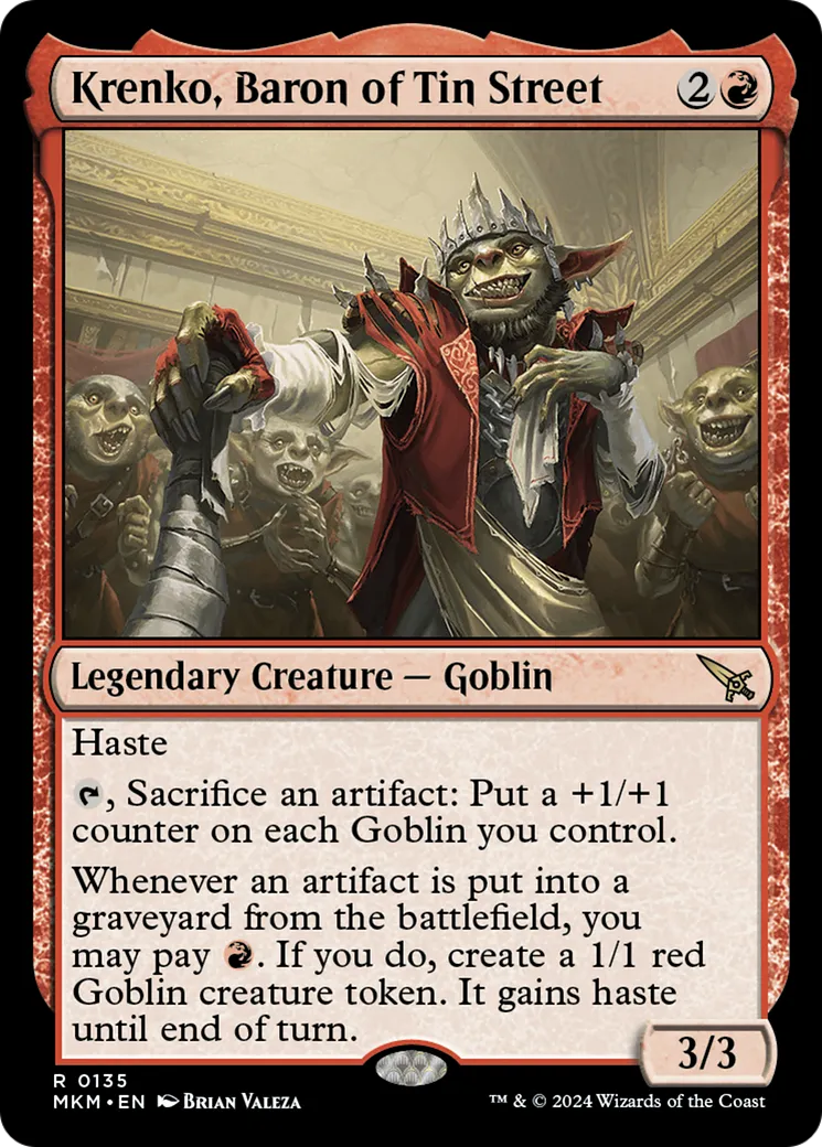 Krenko, Baron of Tin Street — Murders at Karlov Manor — Magic: The Gathering