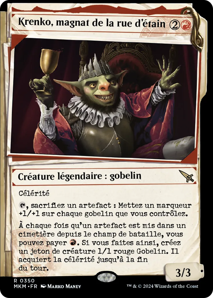 Krenko, magnat de la rue d'étain — Murders at Karlov Manor — Magic: The Gathering