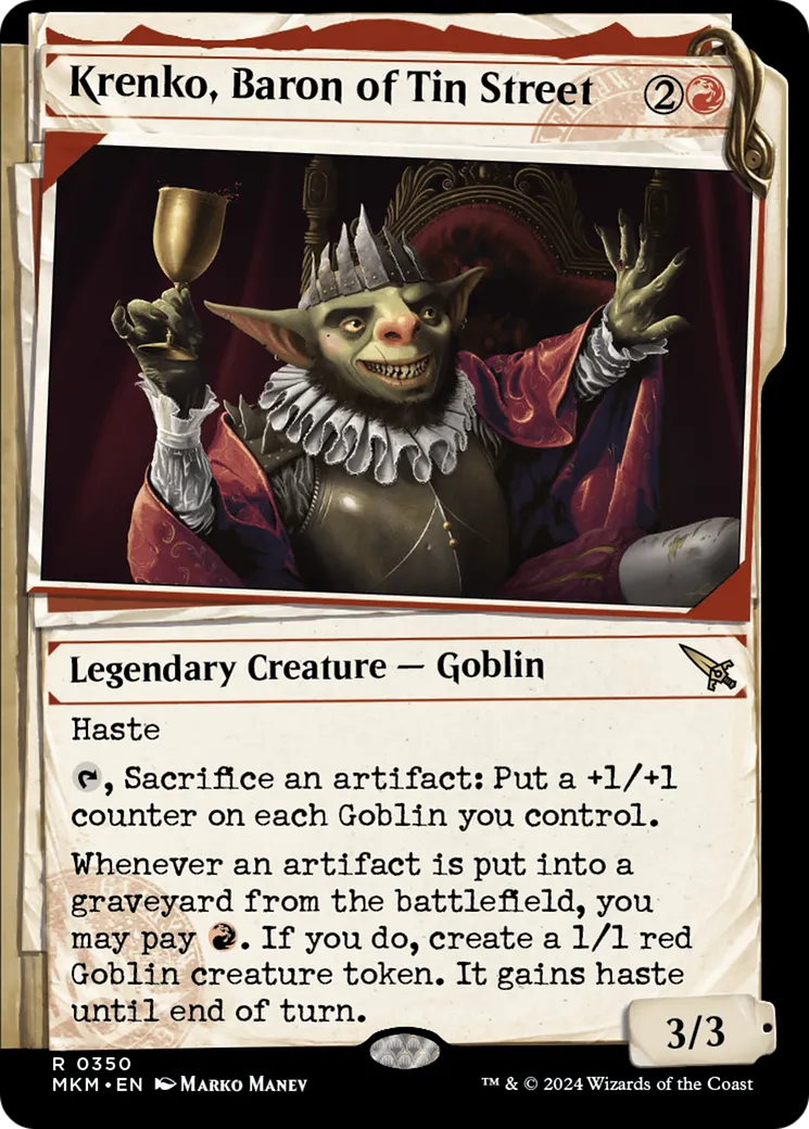 Krenko, Baron of Tin Street — Murders at Karlov Manor — Magic: The Gathering