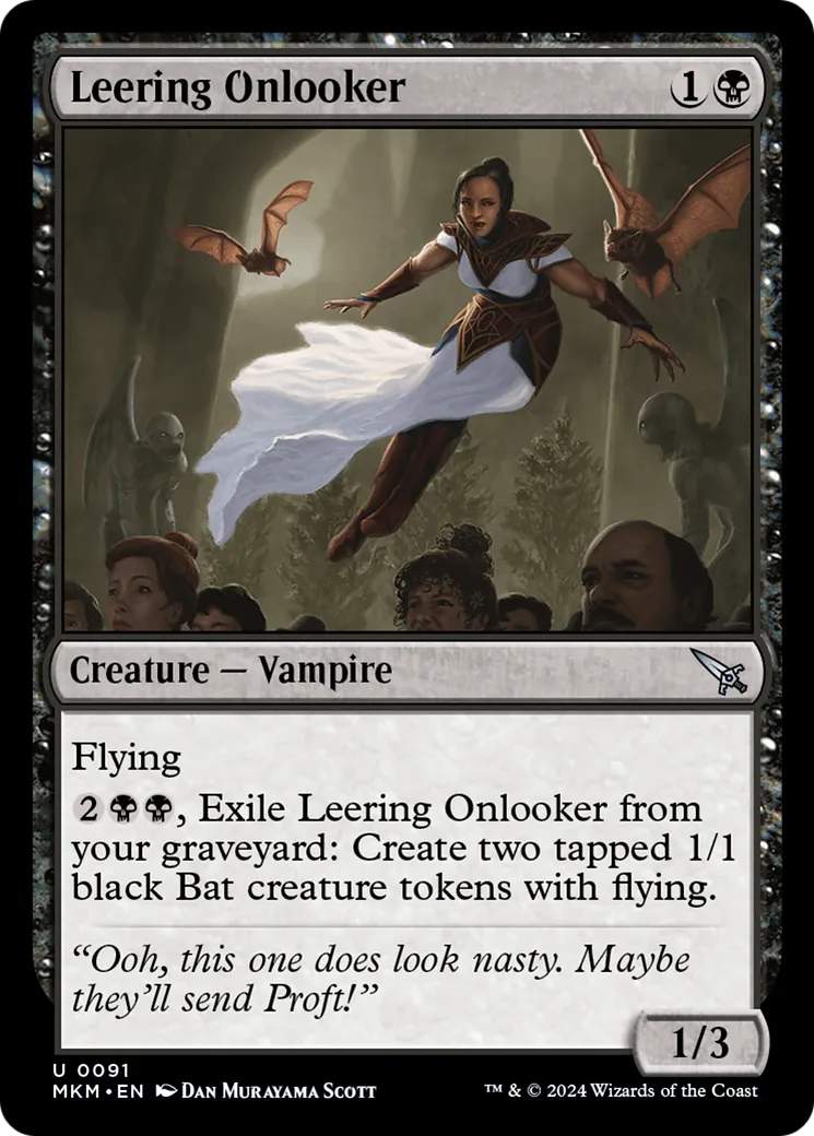 Leering Onlooker — Murders at Karlov Manor — Magic: The Gathering