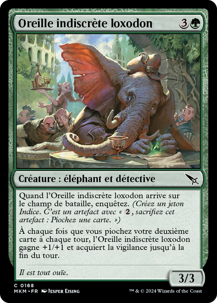 Oreille indiscrète loxodon — Murders at Karlov Manor — Magic: The Gathering