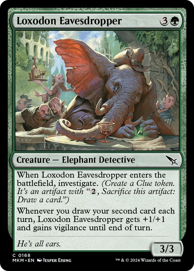 Oreille indiscrète loxodon — Murders at Karlov Manor — Magic: The Gathering