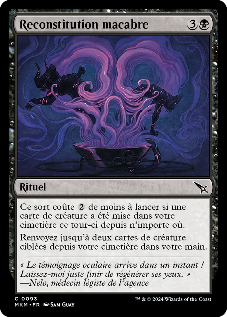 Reconstitution macabre — Murders at Karlov Manor — Magic: The Gathering