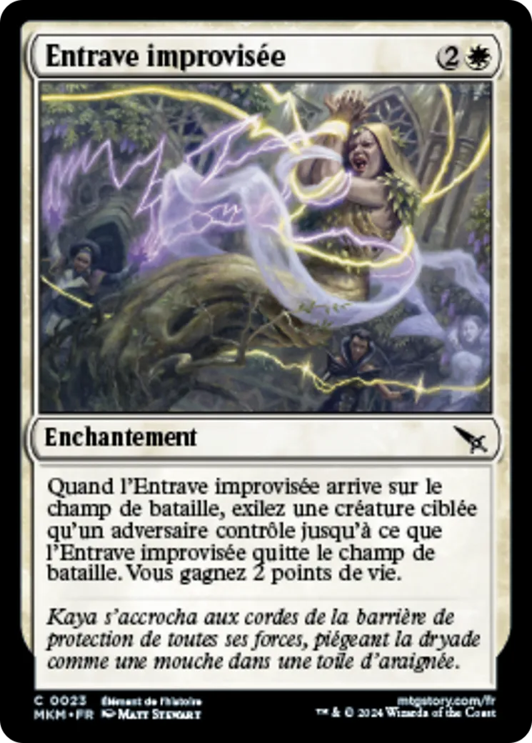 Entrave improvisée — Murders at Karlov Manor — Magic: The Gathering