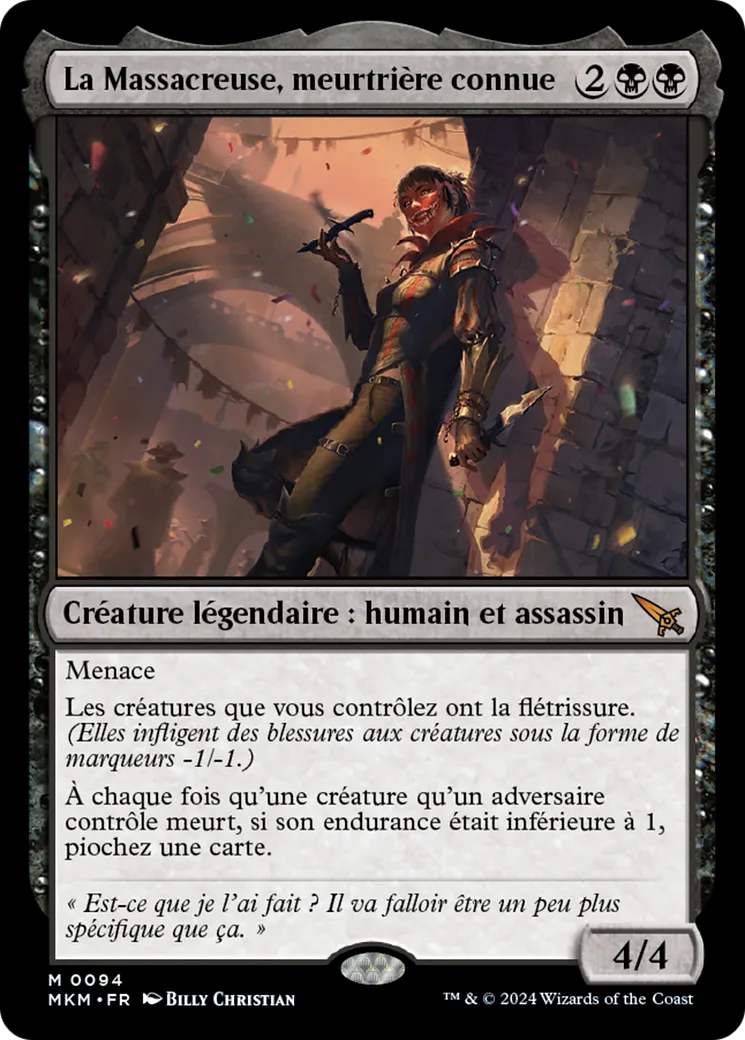 La Massacreuse, meurtrière connue — Murders at Karlov Manor — Magic: The Gathering