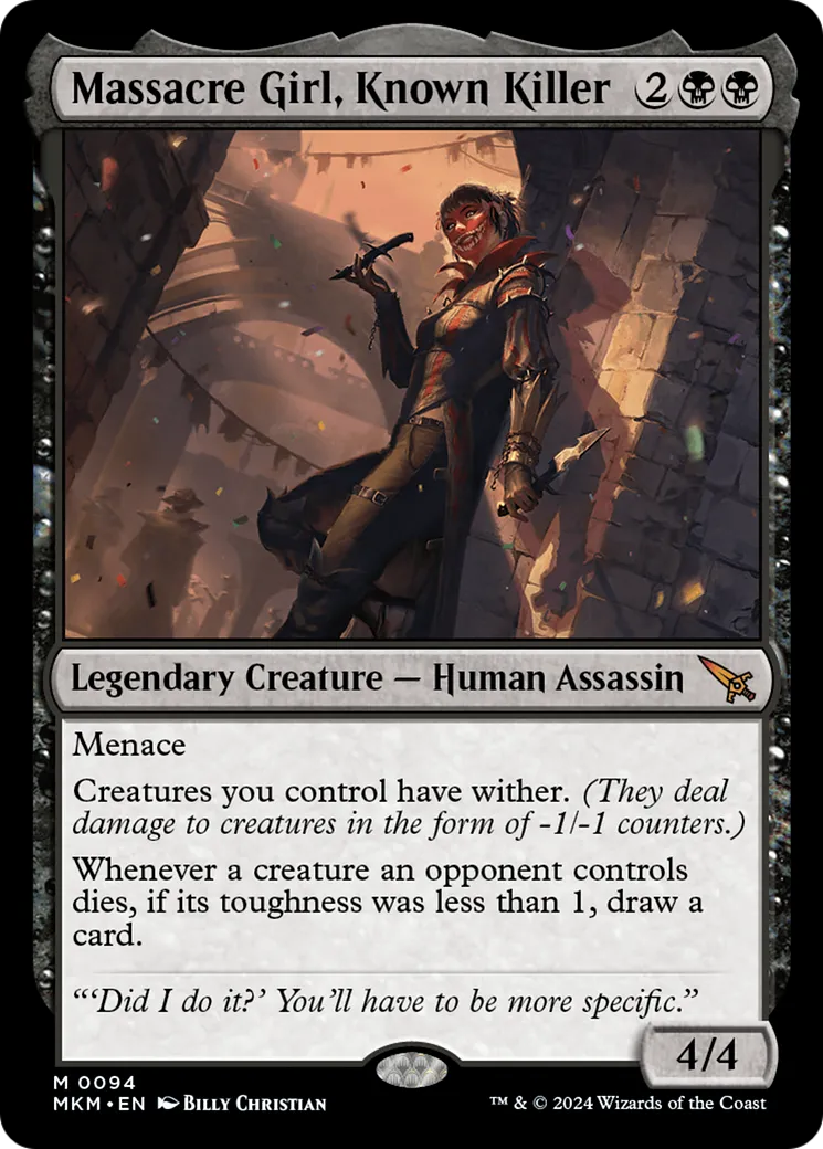 Massacre Girl, Known Killer — Murders at Karlov Manor — Magic: The Gathering