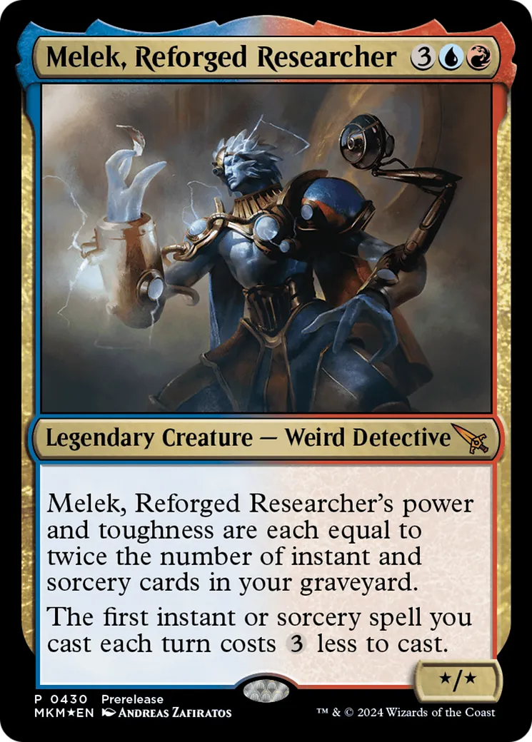 Melek, Reforged Researcher — Murders at Karlov Manor — Magic: The Gathering