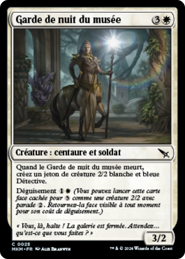 Garde de nuit du musée — Murders at Karlov Manor — Magic: The Gathering