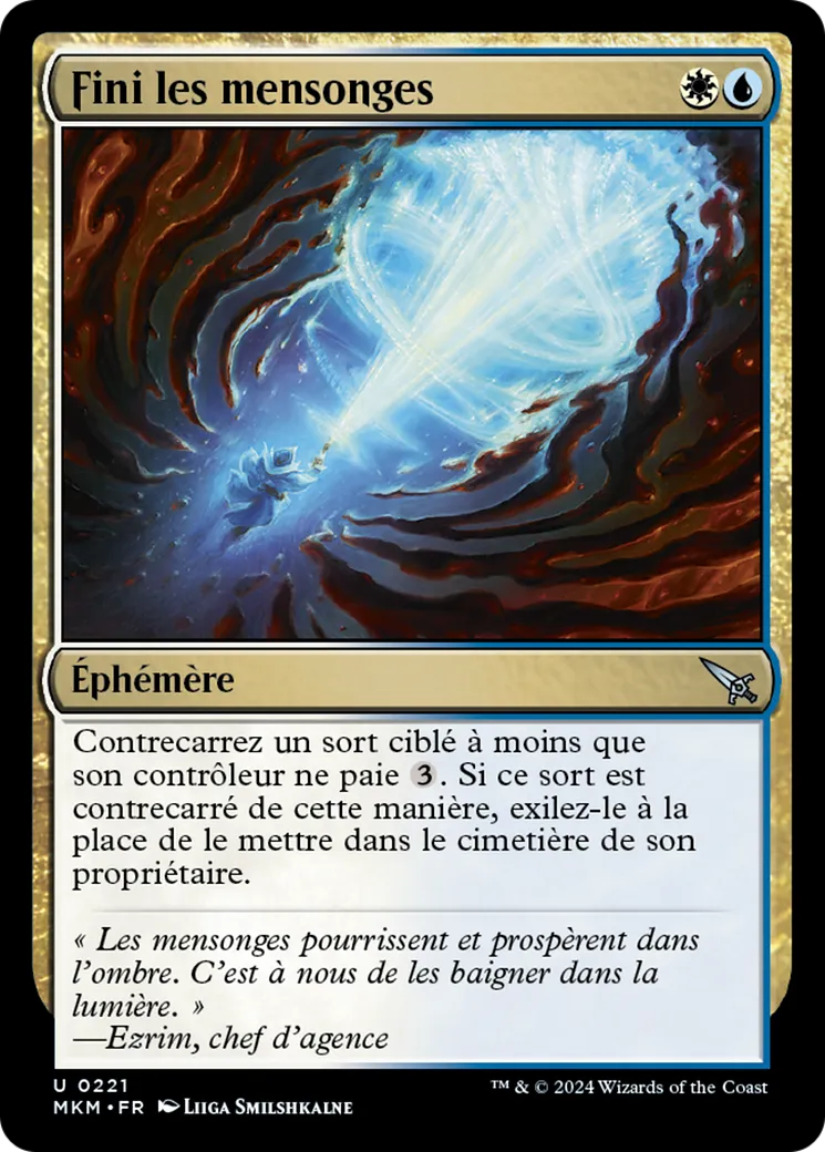 Fini les mensonges — Murders at Karlov Manor — Magic: The Gathering