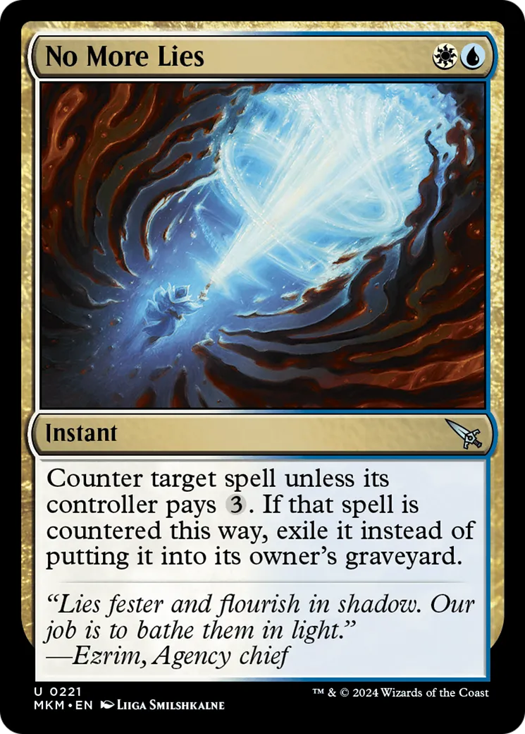 No More Lies from Murders at Karlov Manor - Magic: The Gathering