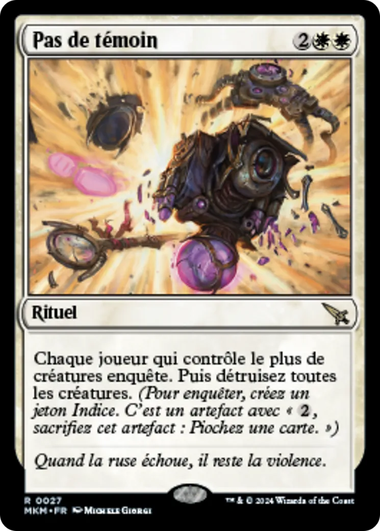 Pas de témoin — Murders at Karlov Manor — Magic: The Gathering