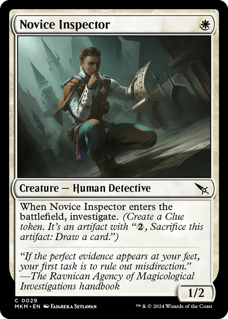 Novice Inspector — Murders at Karlov Manor — Magic: The Gathering