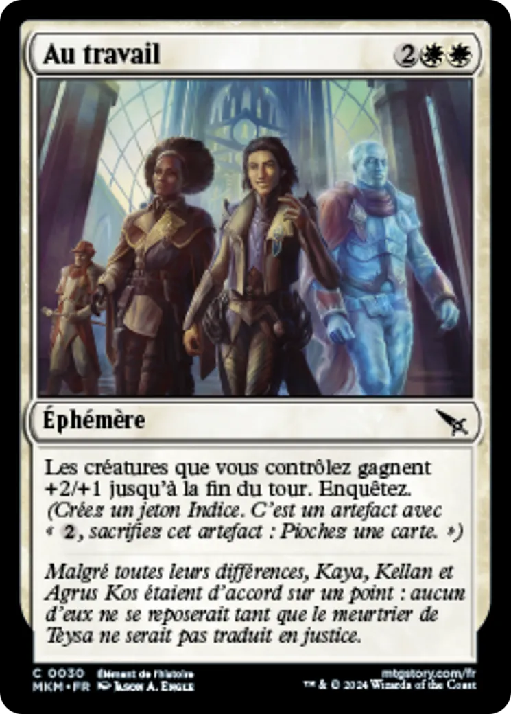 Au travail — Murders at Karlov Manor — Magic: The Gathering