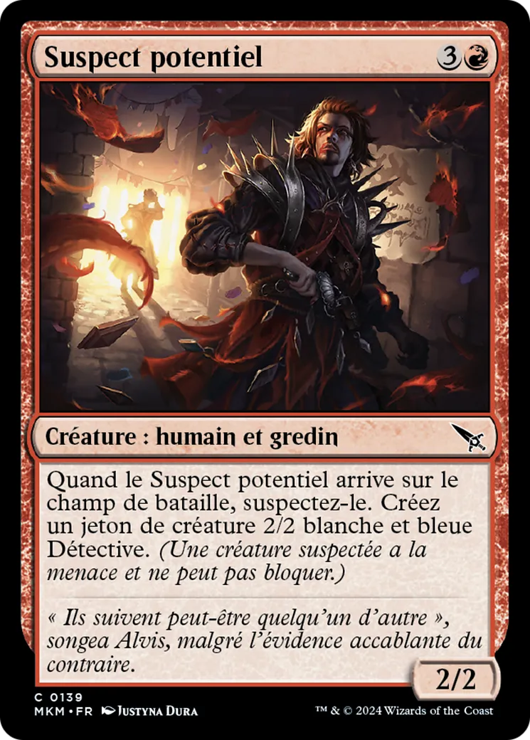Suspect potentiel — Murders at Karlov Manor — Magic: The Gathering