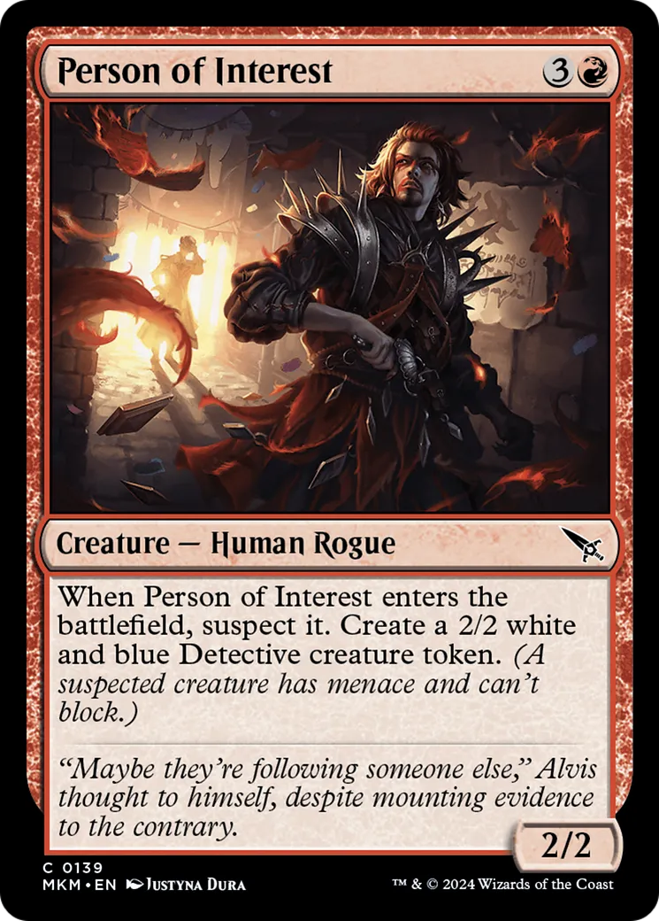 Suspect potentiel — Murders at Karlov Manor — Magic: The Gathering