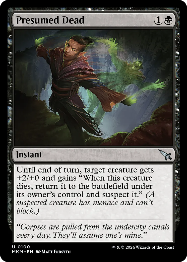 Presumed Dead — Murders at Karlov Manor — Magic: The Gathering