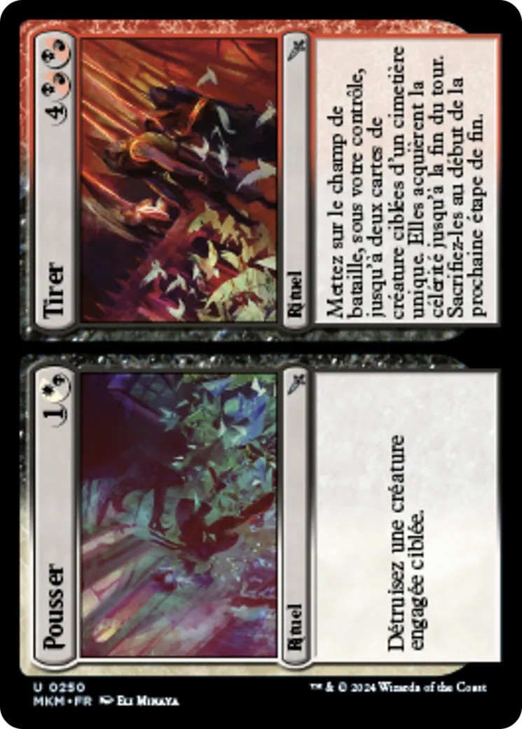Pousser // Tirer // Pousser // Tirer — Murders at Karlov Manor — Magic: The Gathering