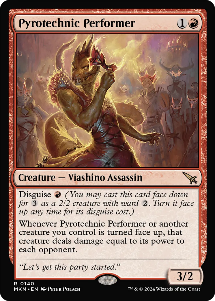 Pyrotechnic Performer — Murders at Karlov Manor — Magic: The Gathering