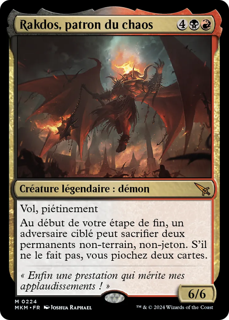 Rakdos, patron du chaos — Murders at Karlov Manor — Magic: The Gathering