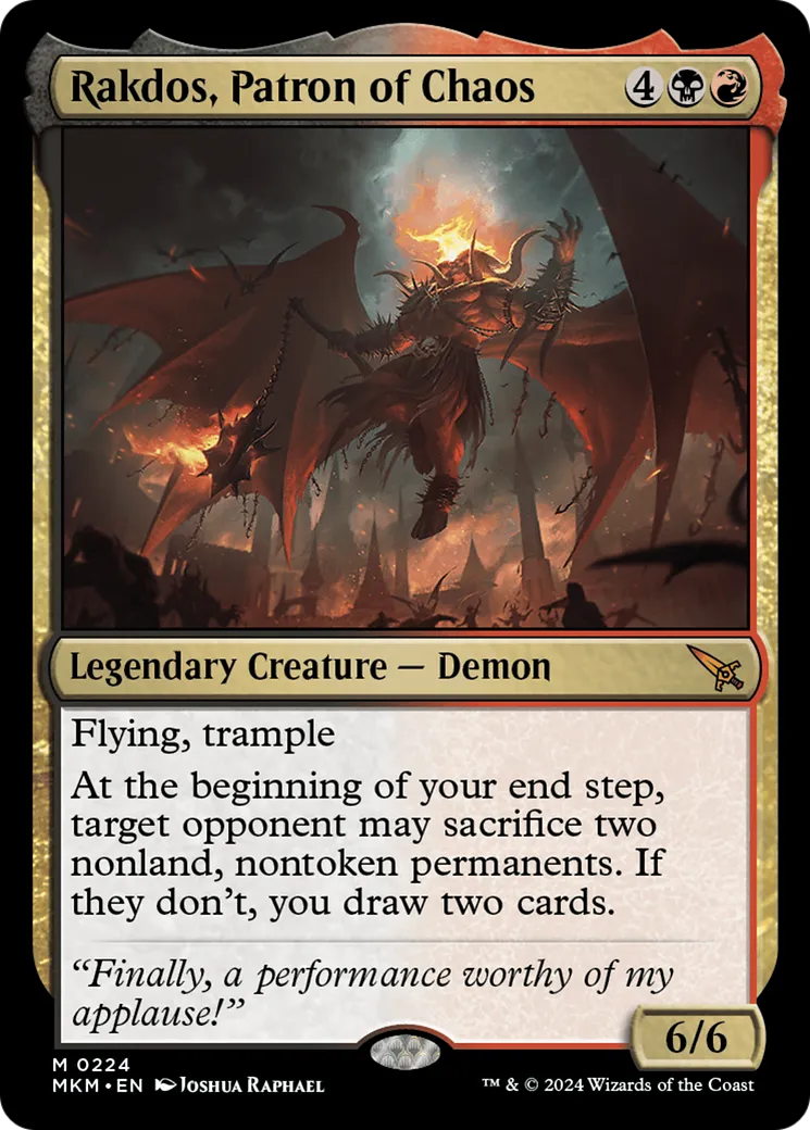 Rakdos, Patron of Chaos — Murders at Karlov Manor — Magic: The Gathering