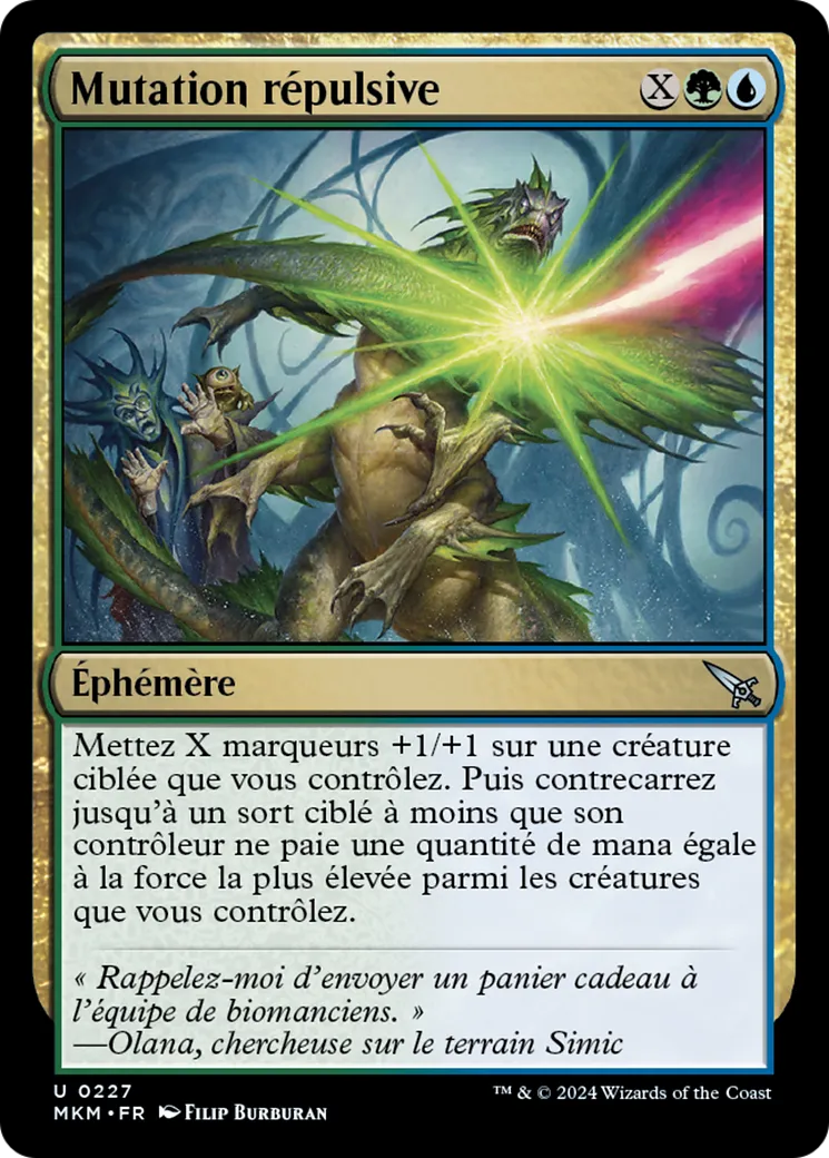 Mutation répulsive — Murders at Karlov Manor — Magic: The Gathering