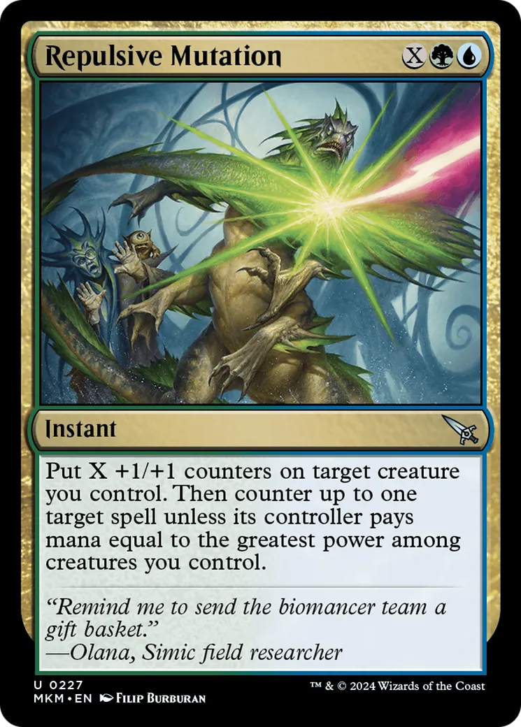 Mutation répulsive — Murders at Karlov Manor — Magic: The Gathering