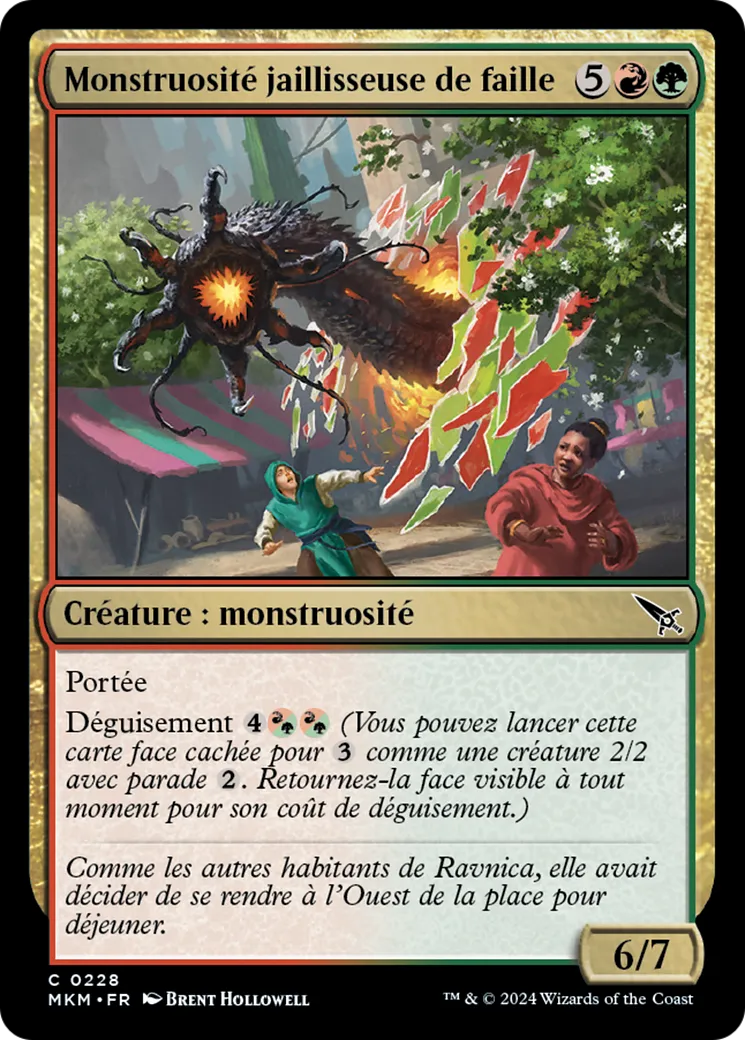 Monstruosité jaillisseuse de faille — Murders at Karlov Manor — Magic: The Gathering